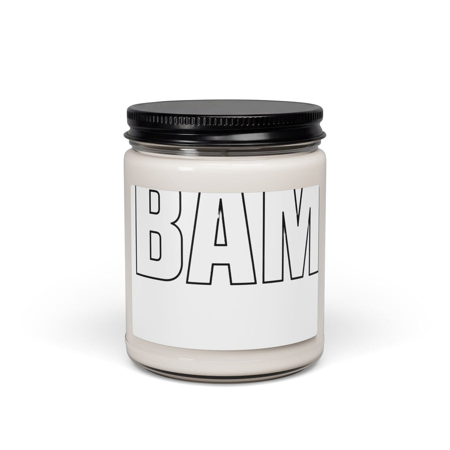 BAM Bold Scented Soy Candle — 9oz Jar, Clean Fresh Fragrance