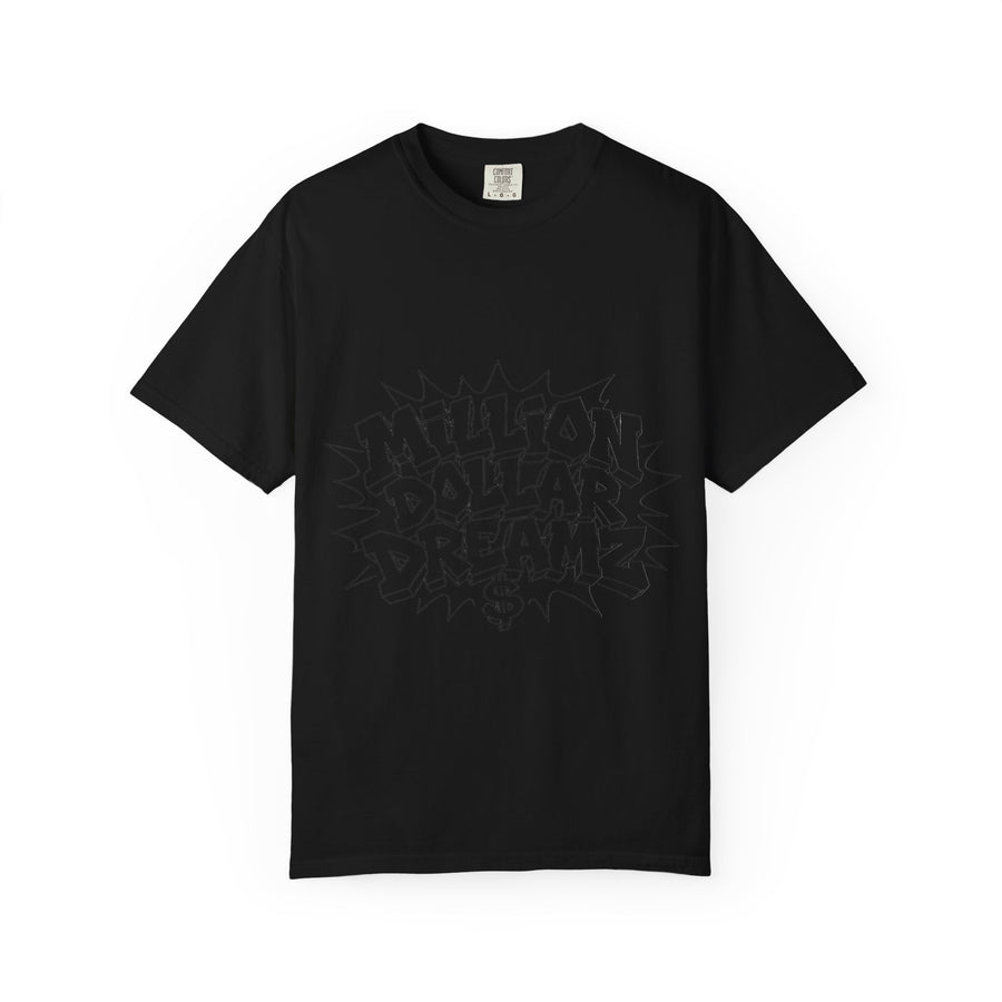 Black on black MILLION DOLLAR DREAMZ official T-shirt