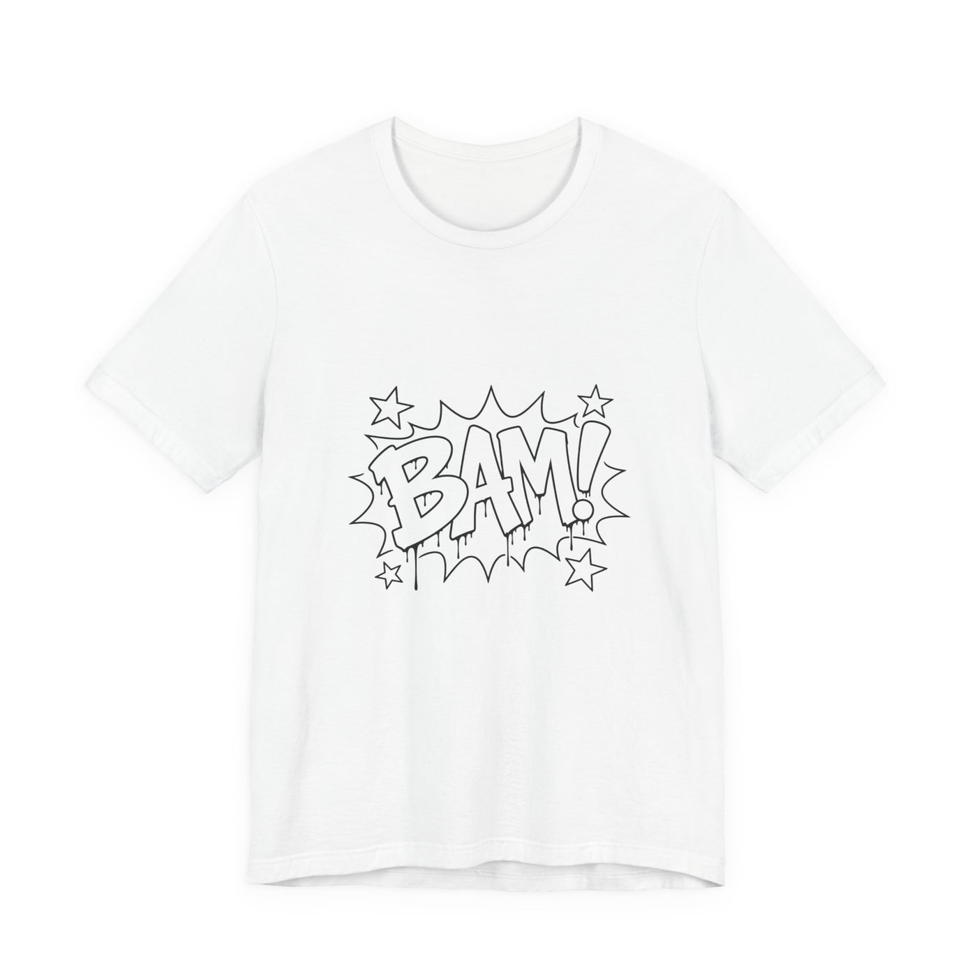 BAM! Comic Pop Art Tee — Retro Graphic Short Sleeve T-Shirt